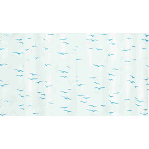 GRUND Sprchový závěs UCELLO modrý Rozměr: 120x200 cm