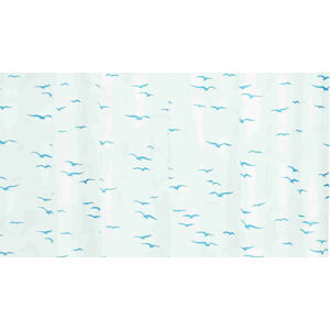 GRUND Sprchový závěs UCELLO modrý Rozměr: 180x200 cm