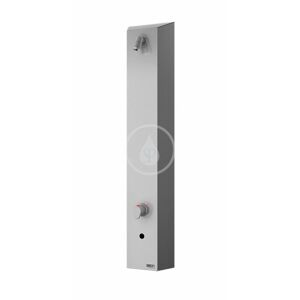 SANELA Nerezové sprchové panely Nerezový sprchový panel s elektronikou a termostatickým ventilem, pro 2 vody, síťové napájení SLSN 02ET