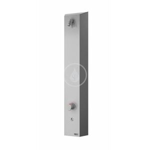SANELA Nerezové sprchové panely Nerezový sprchový panel s Piezo ovládáním a termostatickým ventilem, pro 2 vody, síťové napájení SLSN 02PT