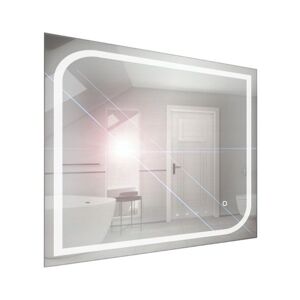 A-Interiéry Zrcadlo závěsné s pískovaným motivem a LED osvětlením Nika LED 6/80 nika led 6-80