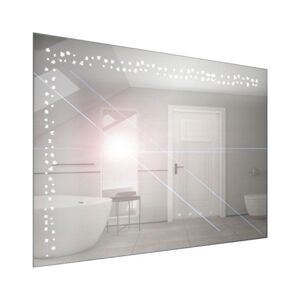 A-Interiéry Zrcadlo závěsné s pískovaným motivem a LED osvětlením Nika LED 7/100 nika led 7-100