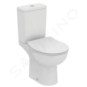 IDEAL STANDARD Eurovit WC kombi se sedátkem SoftClose, vario odpad, spodní napouštění, RimLS+, bílá W007501