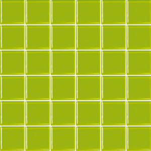 Skleněná mozaika Premium Mosaic zelená 31x31 cm lesk MOS50PI