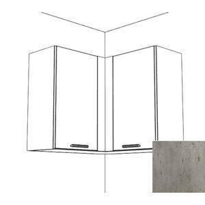 Kuchyňská skříňka Naturel Gia rohová 80x80 cm beton WC808072BE